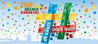 Kölner Festkomitee Sessionsmotto 2023 - 200 Jahre Kölner Karneval: Ov krüzz oder quer